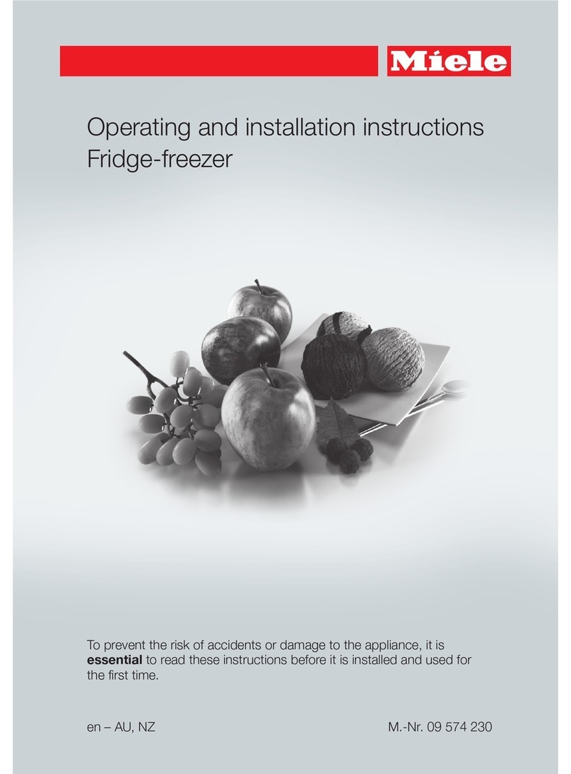 Miele KFN 14827 SDE ed/cs-2 Operating and installation instructions