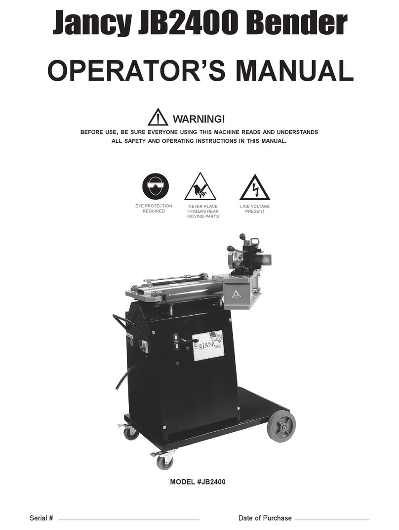 Jancy Engineering JB2400 Operator's manual