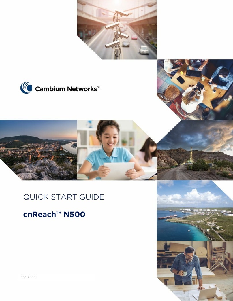 Cambium Networks cnReach N500 quick start guide