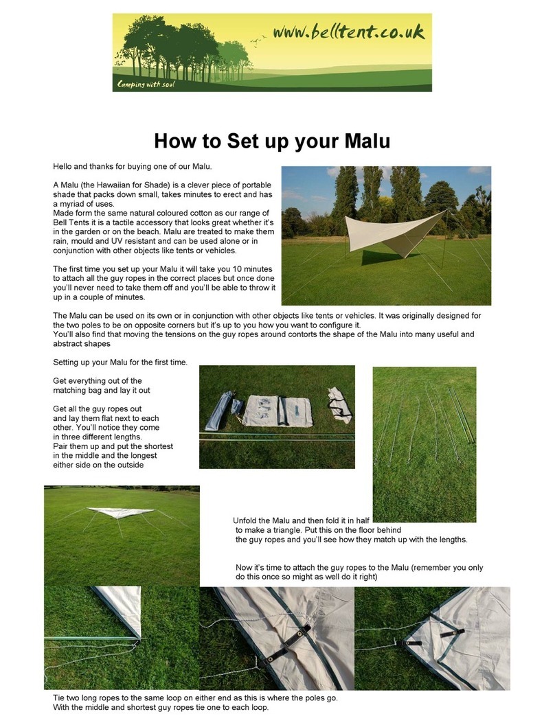 Bell Tent Malu How to set up