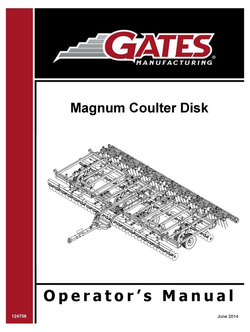 Gates Magnum Coulter Disk Operator's manual
