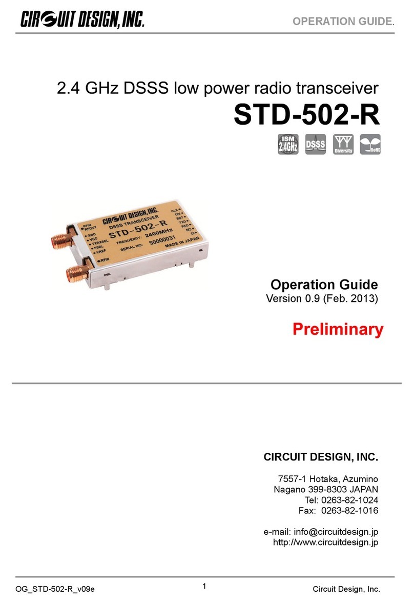 CIRCUIT DESIGN STD-502-R User manual CIRCUIT DESIGN STD-502-R User manual