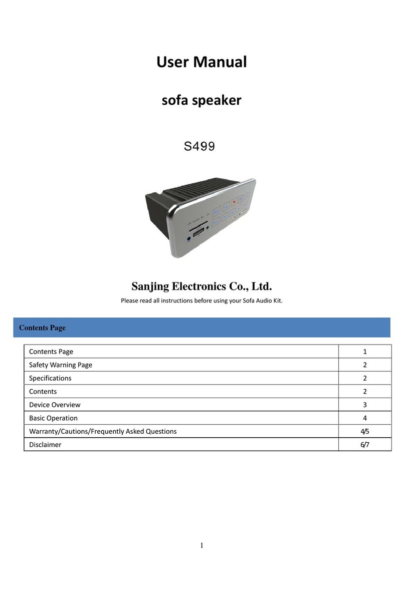 Sanjing Electronics Co., Ltd. S499 user manual