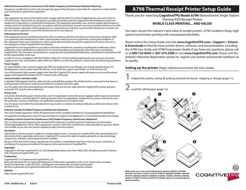 CognitiveTPG A798 User manual