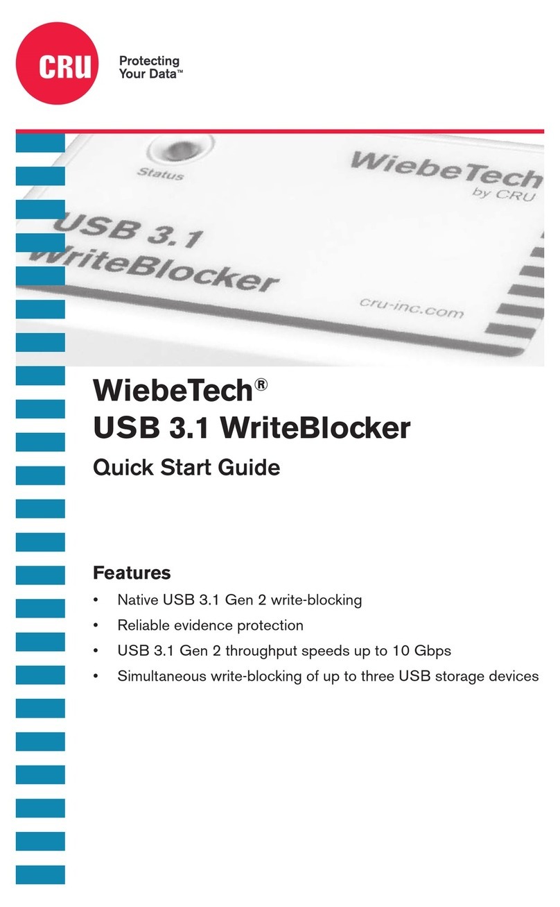 WiebeTech USB 3.1 WriteBlocker quick start guide