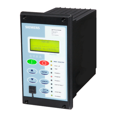Siemens 7SR105 Rho User manual