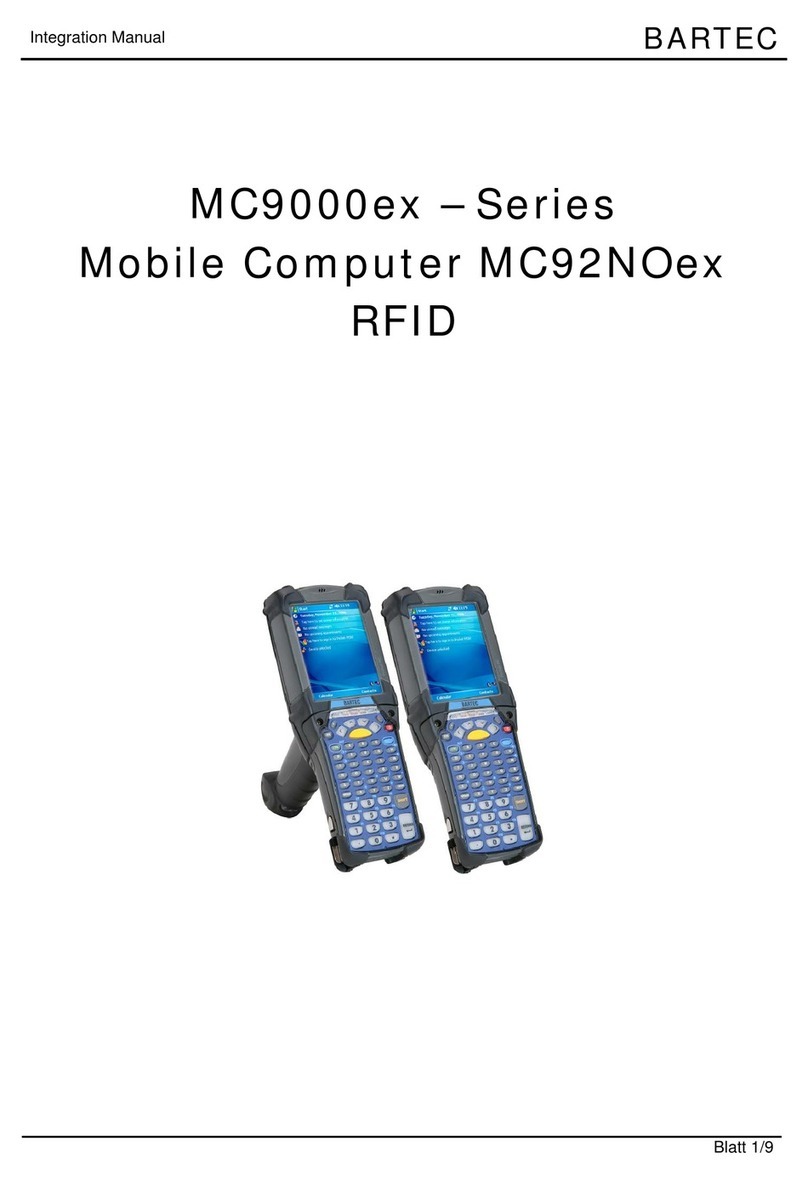 Bartec MC9000ex Series Integration manual