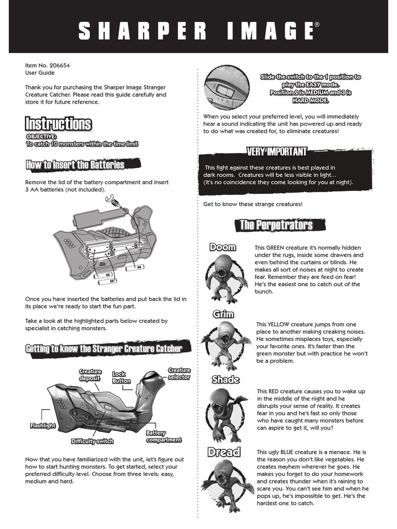 Sharper Image Stranger Creature Catcher user guide