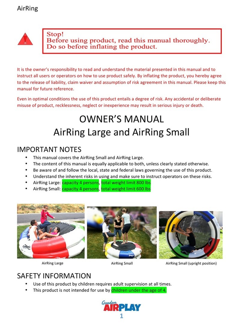 Gordon AirPlay AirRingLarge owner's manual