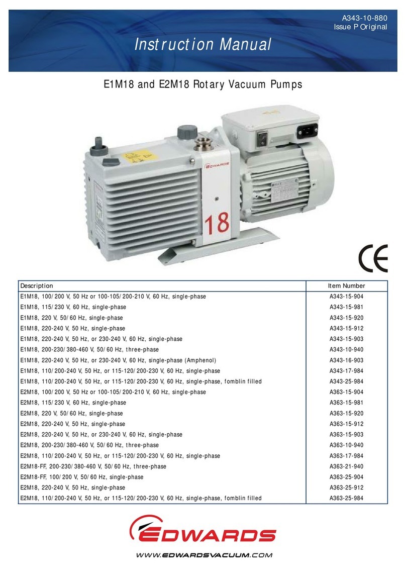 Edwards E1M18 instruction manual Edwards E1M18 instruction manual