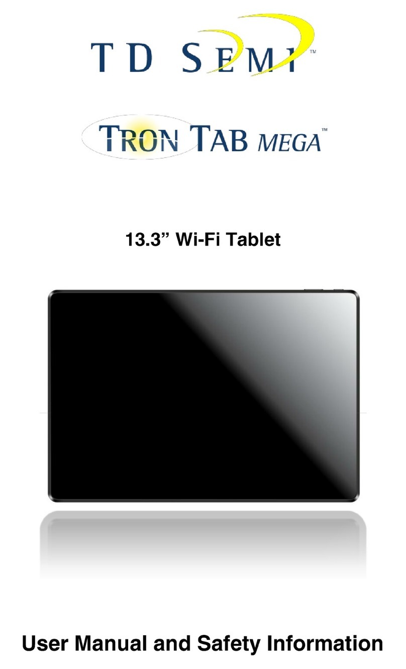 TD Semi Tron Tab Mega User manual and safety information