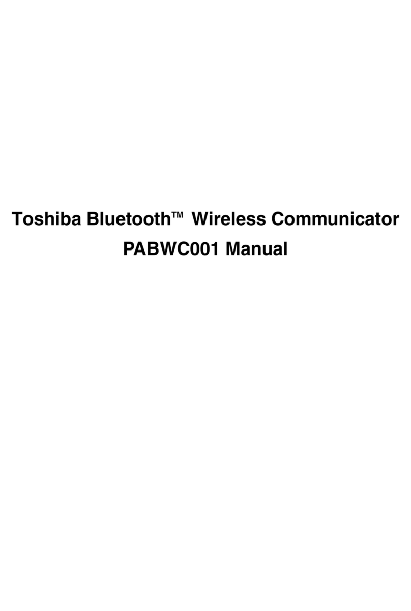 Toshiba PABWC001 User manual