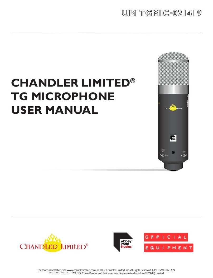 Chandler Limited TG MICROPHONE user manual