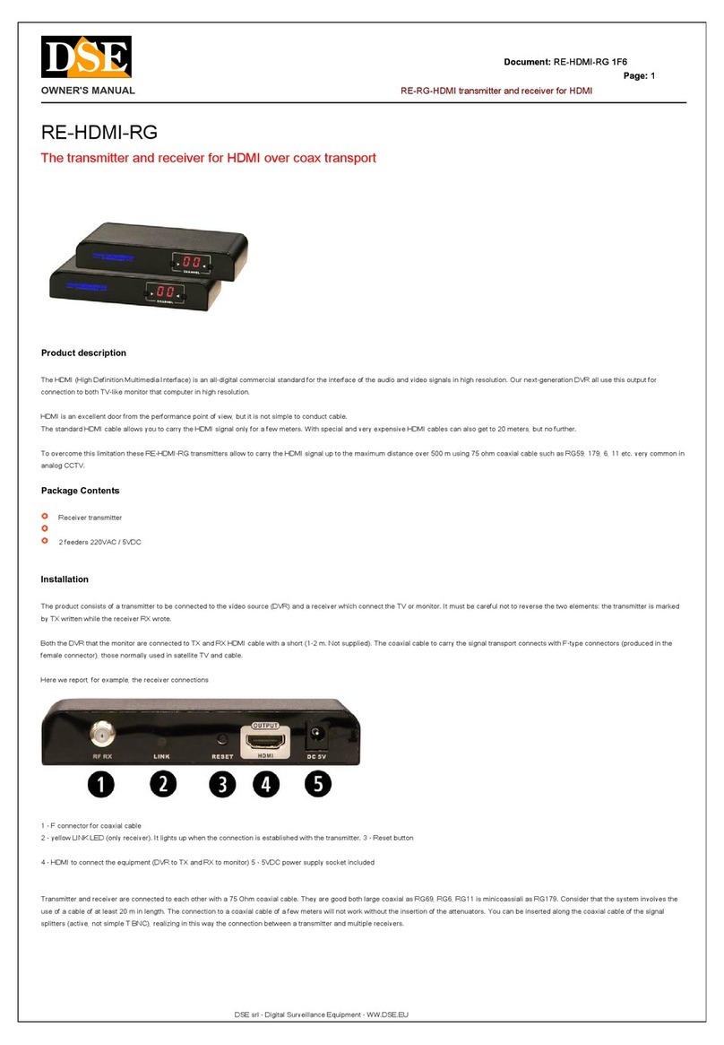 DSE RE-HDMI-RG owner's manual