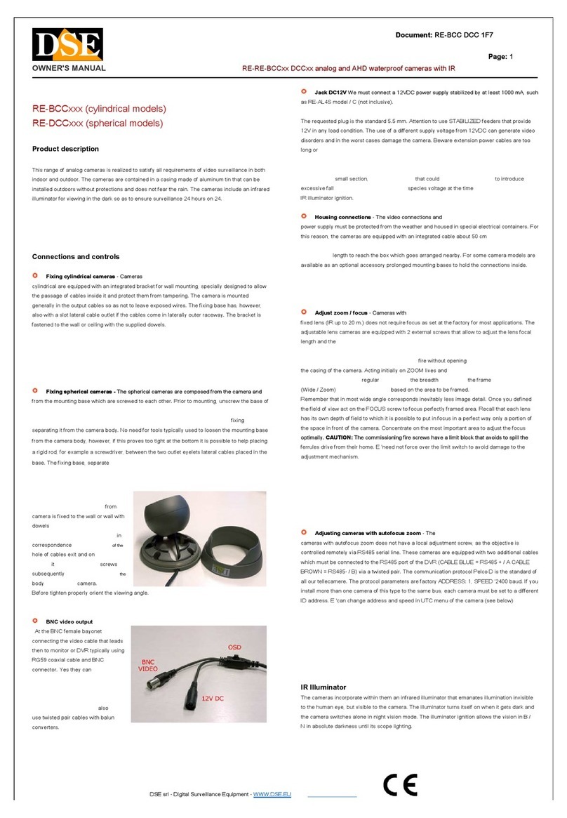 DSE RE-BCC Series owner's manual