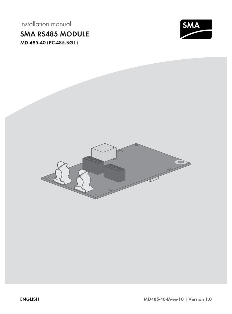 SMA MD.485-40 User manual