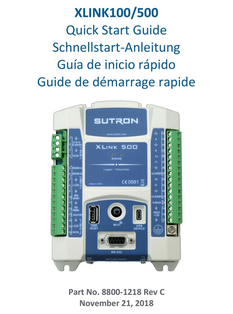 Sutron XLink 100/500 quick start guide