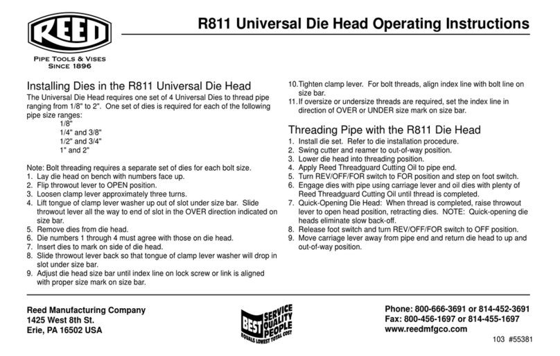 REED R811 operating instructions