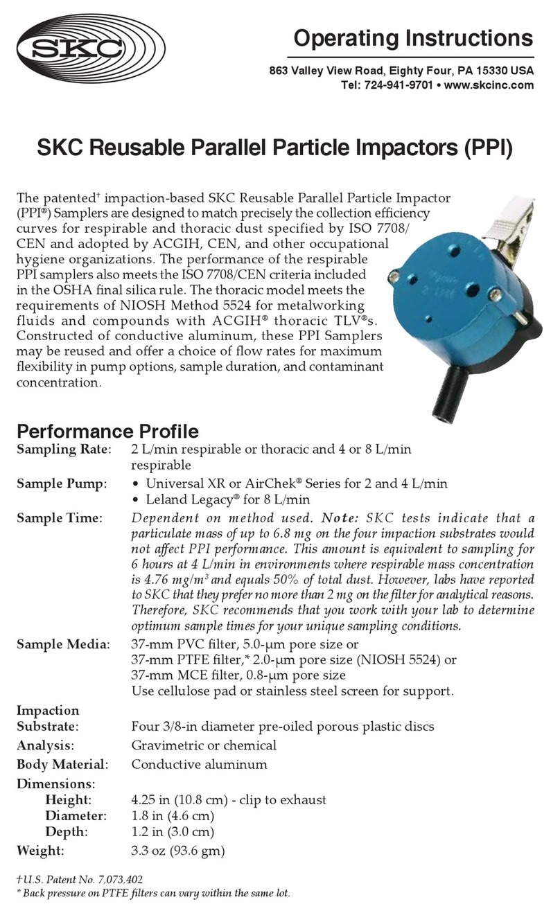 SKC Reusable Parallel Particle Impactor operating instructions