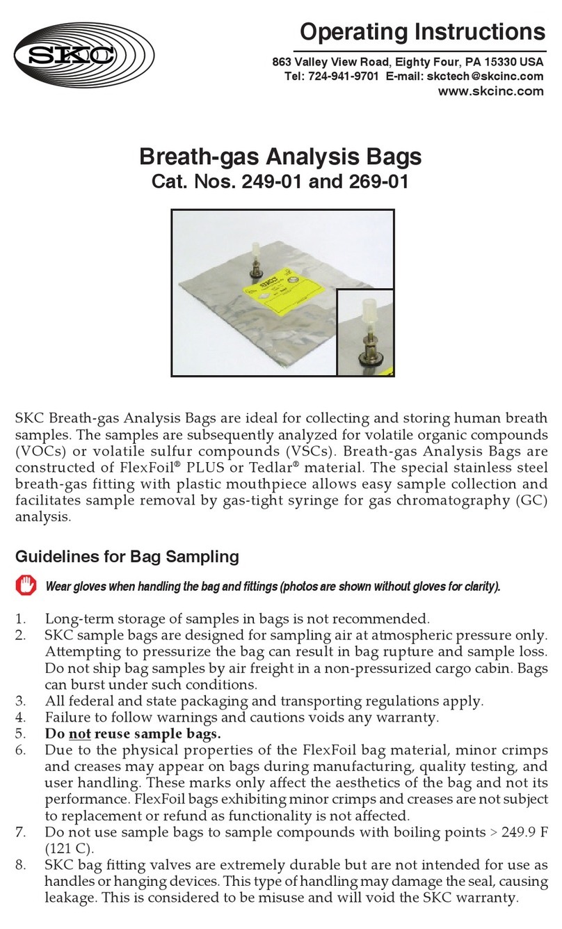 SKC 249-01 operating instructions