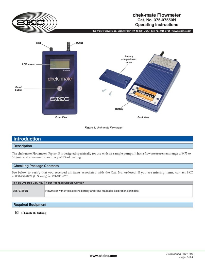 SKC chek-mate operating instructions