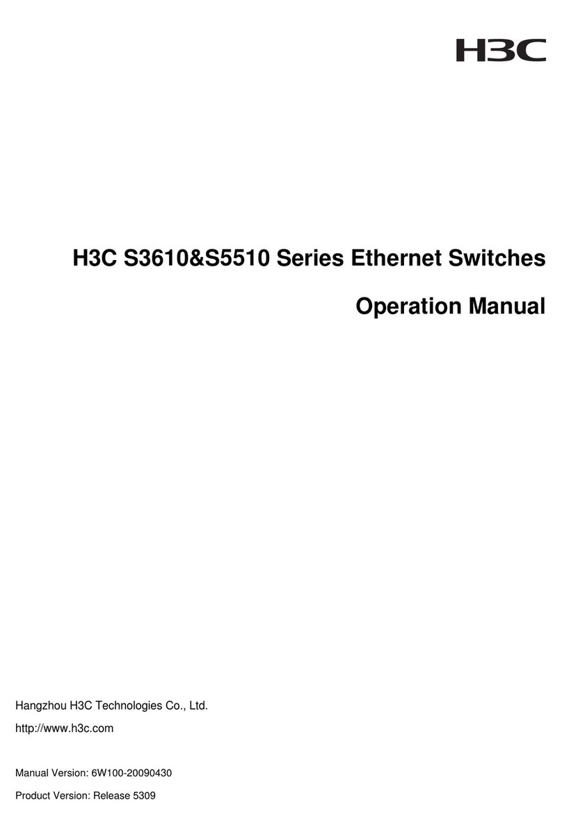 H3C S3610 Series Operation manual