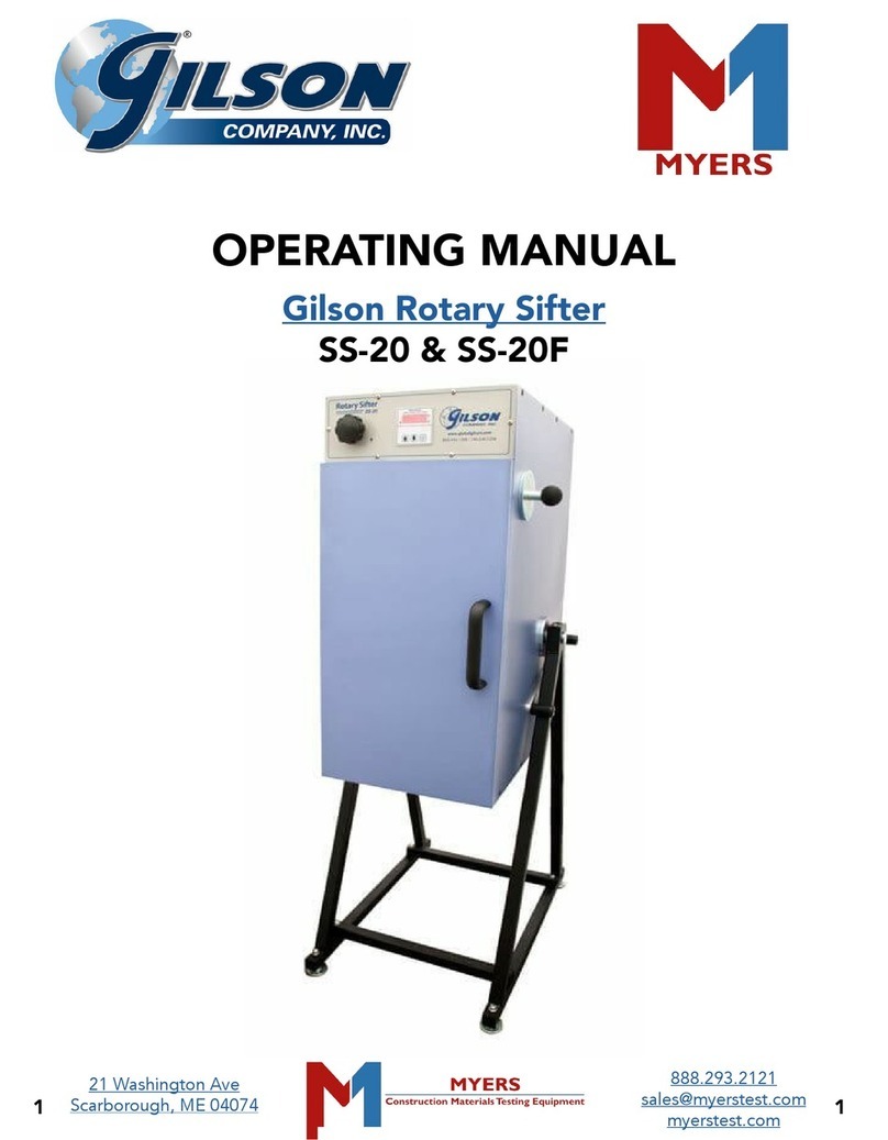 Gilson SS-20 operating manual