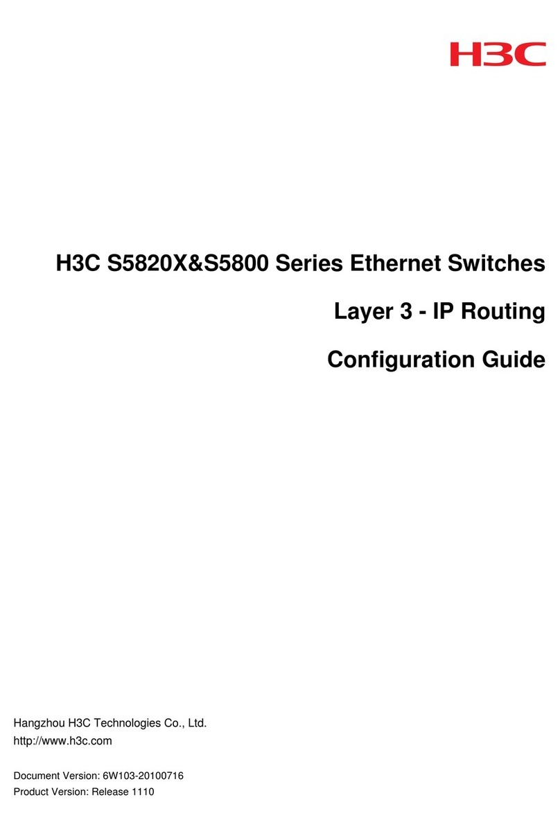 H3C s5800 series Configuration guide