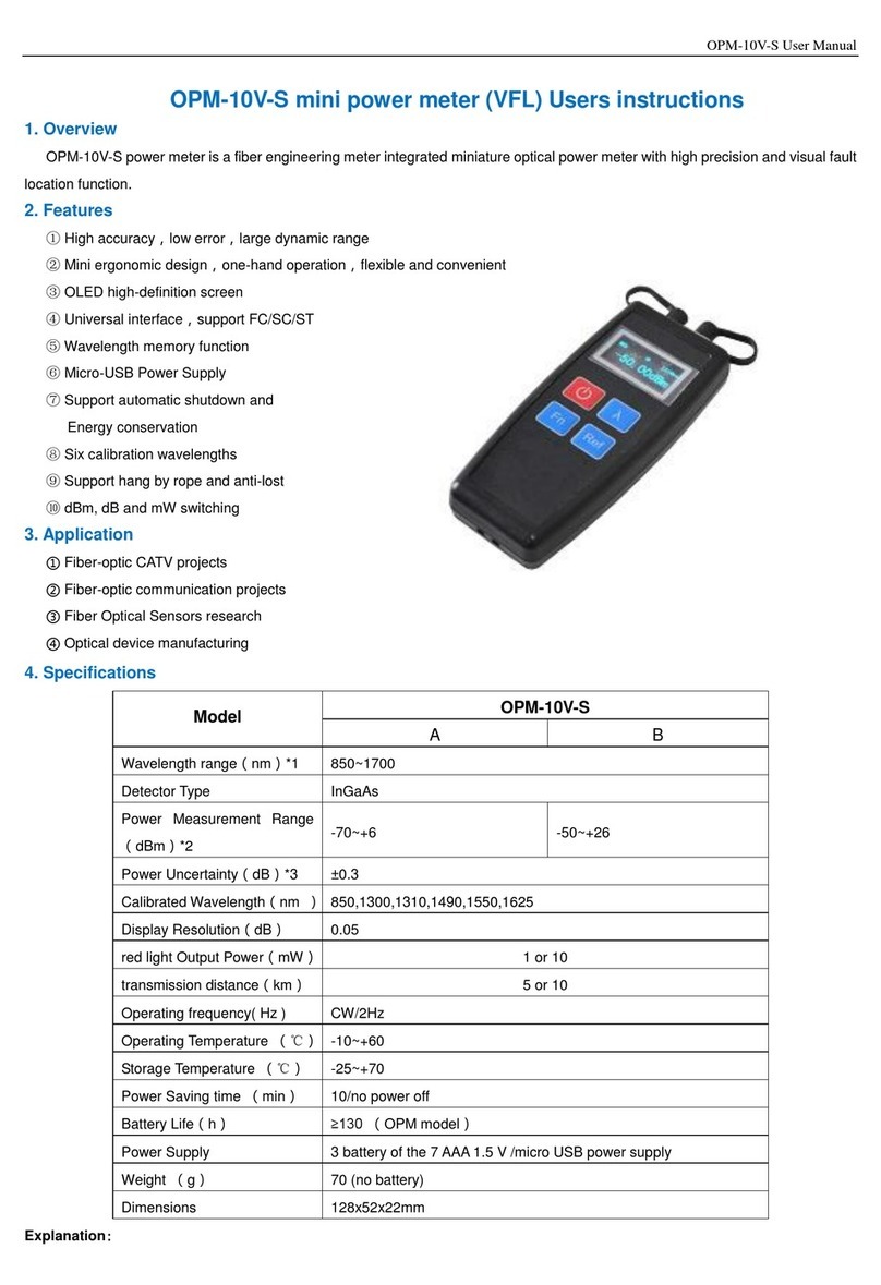 Shineway Tech OPM-10V-S user manual