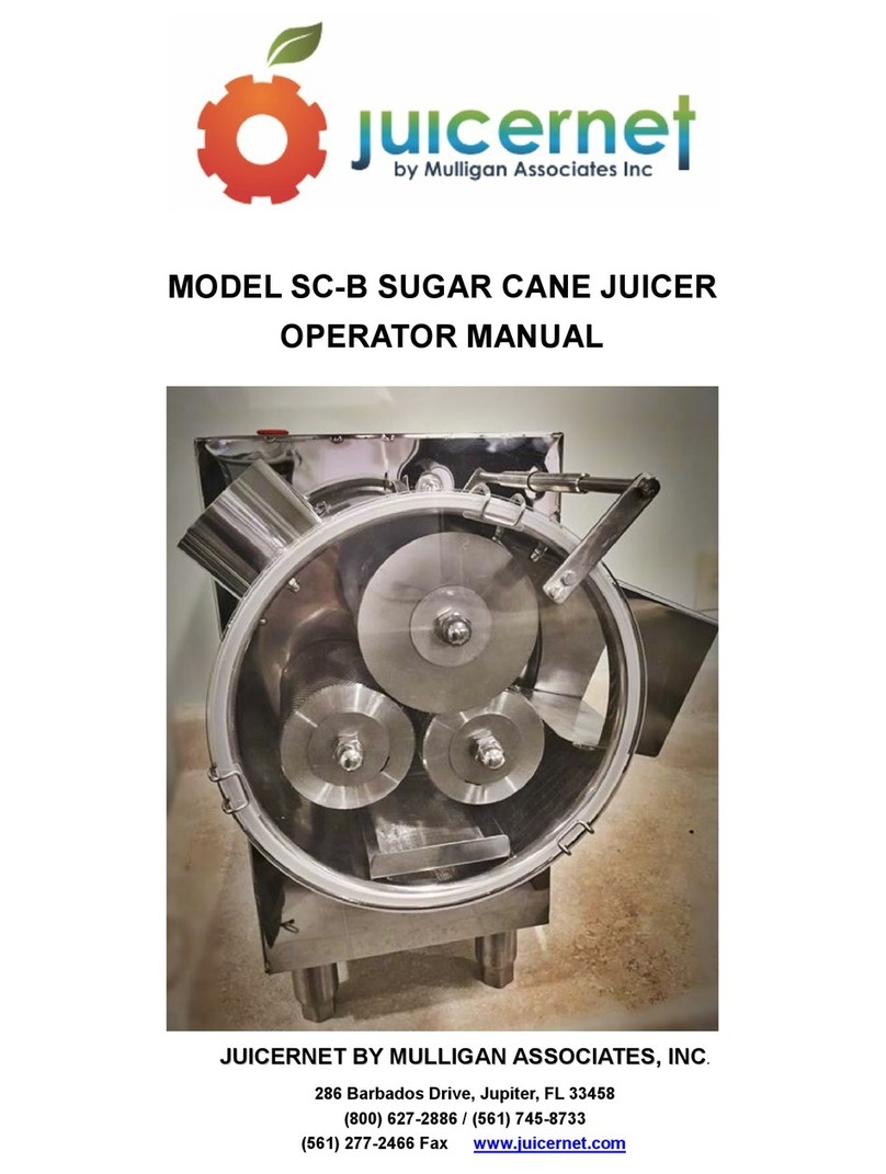 JUICERNET SC-B Operator's manual