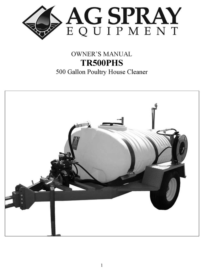 AG SPRAY TR500PHS owner's manual