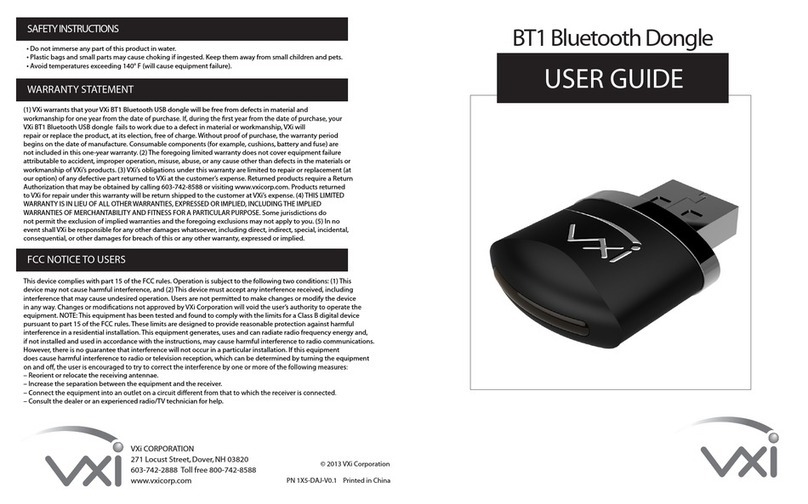 VXI BT1 user guide