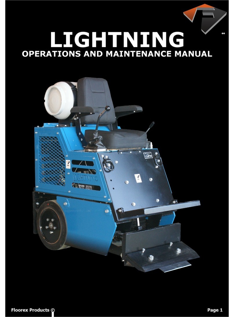 floorex Lightning Operation and maintenance manual