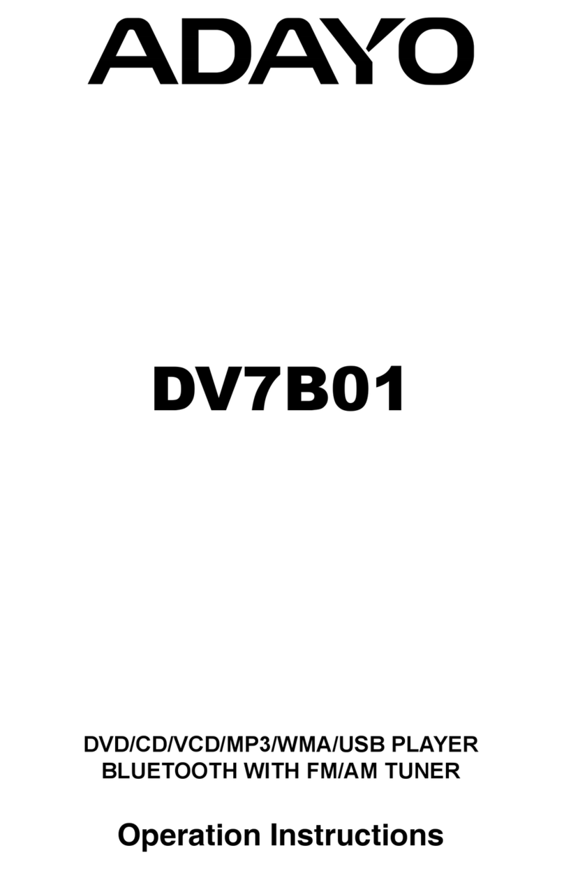 Adayo DV7B01 Operation instructions