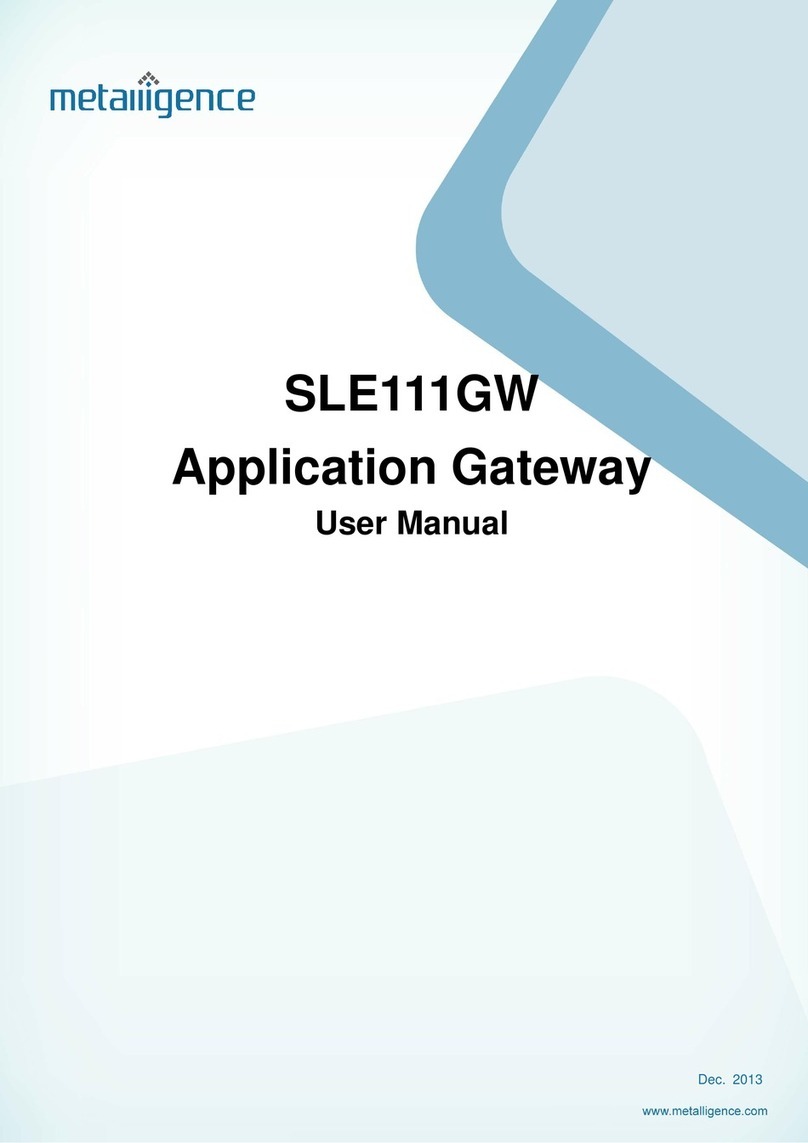 metalligence SLE111GW user manual