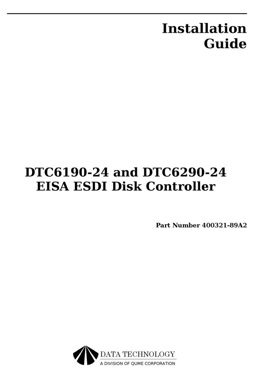 Data Technology DTC6190-24 installation guide Data Technology DTC6190-24 installation guide