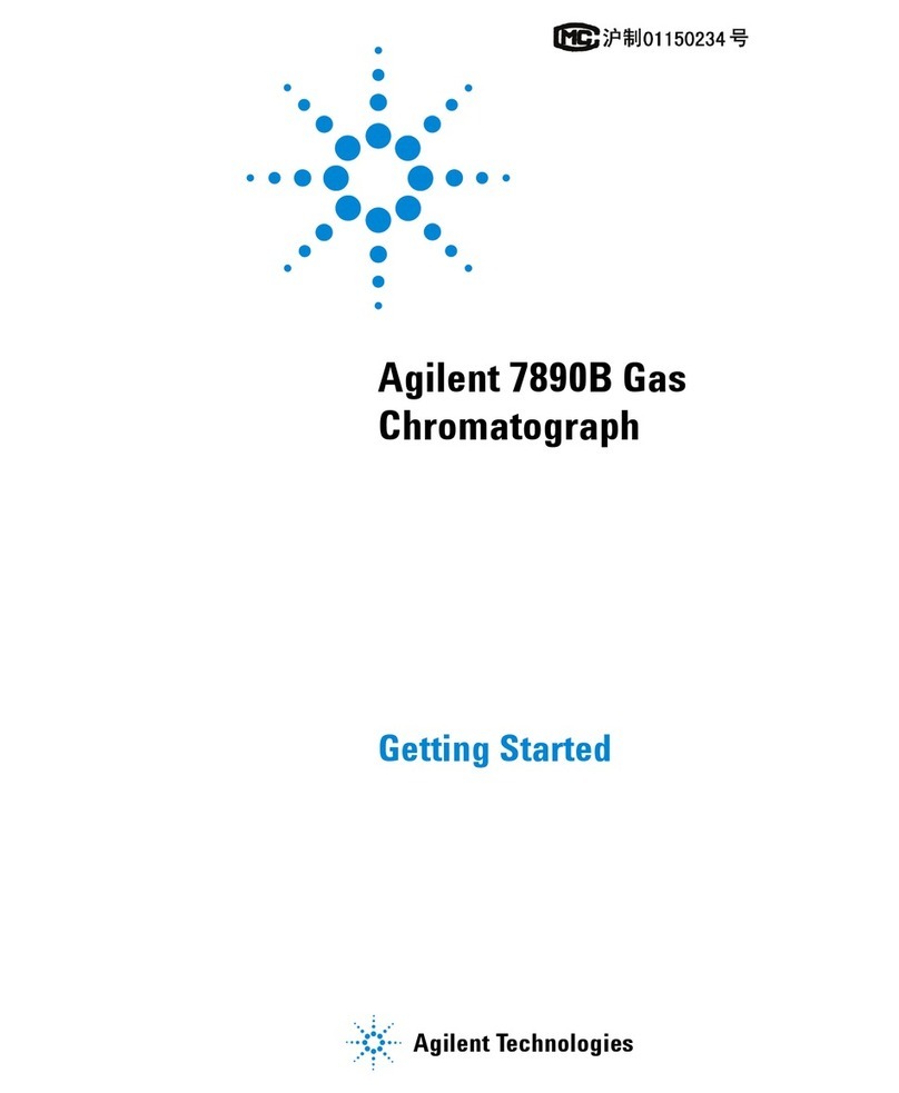 Agilent Technologies 7890B User manual Agilent Technologies 7890B User manual
