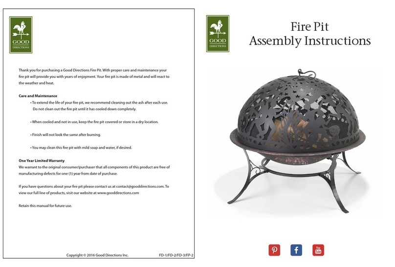 Good Directions Fire Put Assembly instructions