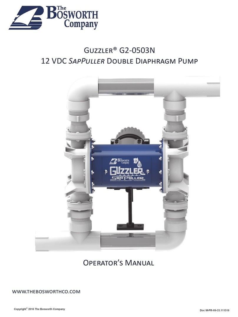 Bosworth Guzzler G2-0503N Operator's manual