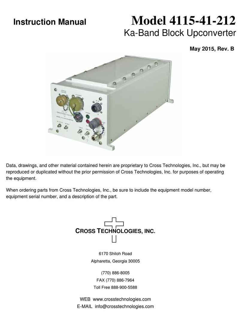 Cross Technologies 4115-41-212 User manual