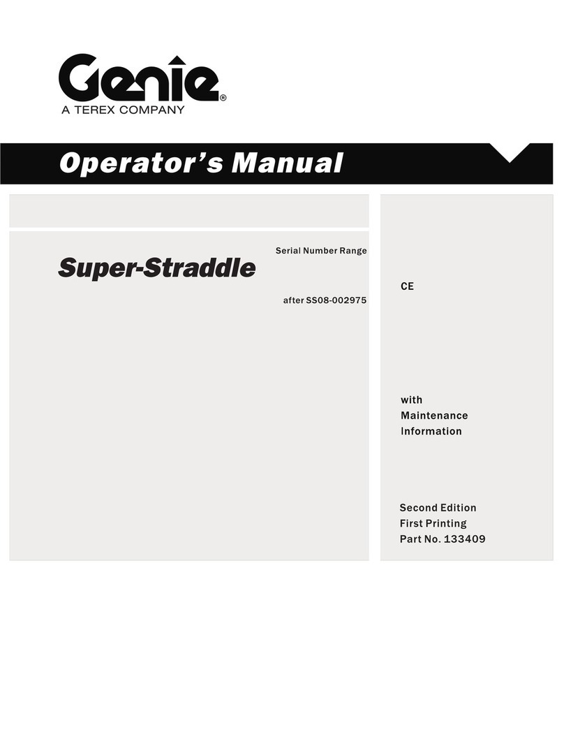 Genie Super-Straddle Operator's manual