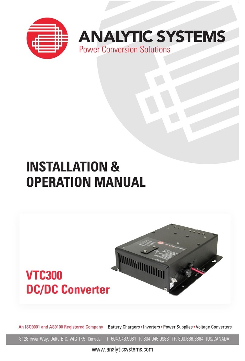 Analytic Systems VTC300 series User manual