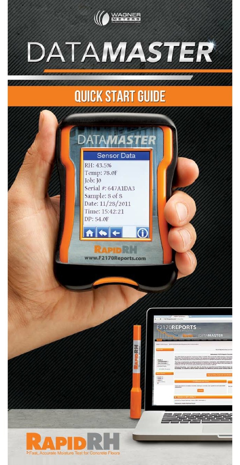 WAGNER Datamaster User manual