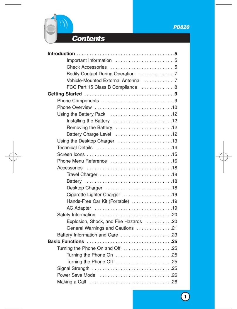 LG PD820 User manual