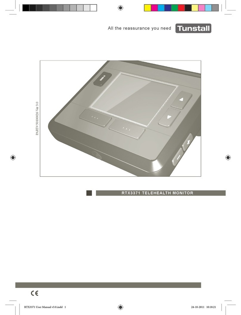 Tunstall RTX3371 Installation and instructions for use