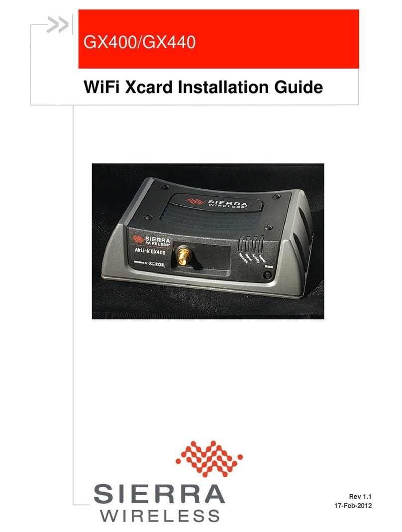 Sierra Wireless AirLink GX400 User manual