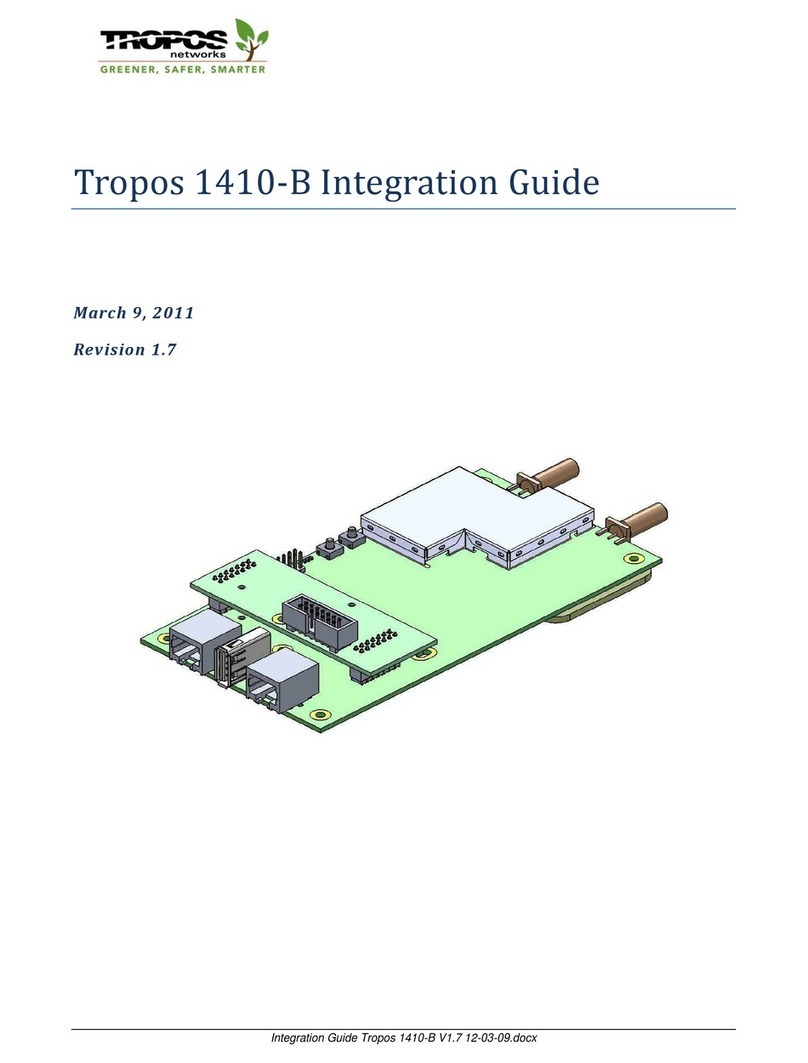 Tropos Networks 1410-B Integration guide Tropos Networks 1410-B Integration guide