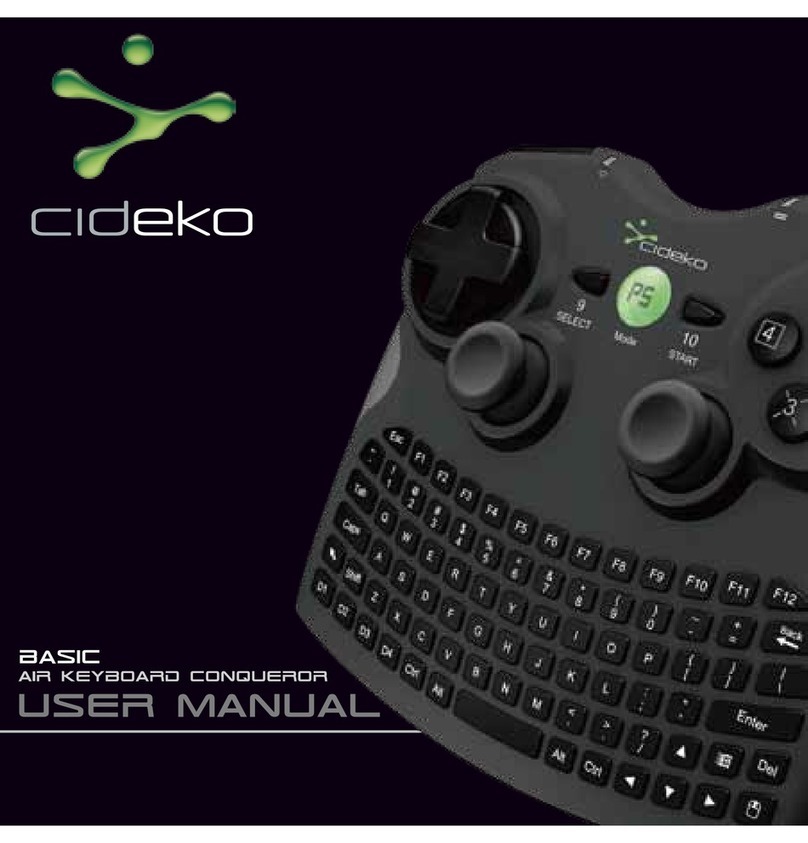 Cideko Basic Air Keyboard Conqueror User manual