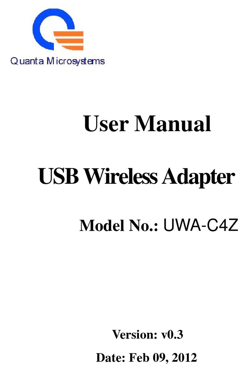 Quanta Microsystems UWA-C4Z user manual Quanta Microsystems UWA-C4Z user manual