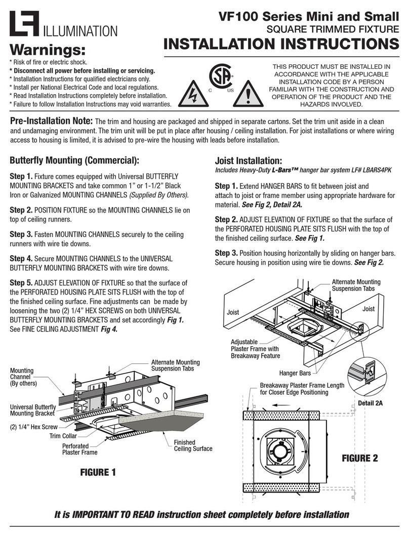LF Illumination VF100 Series User manual